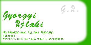gyorgyi ujlaki business card