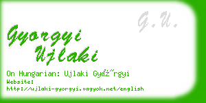 gyorgyi ujlaki business card